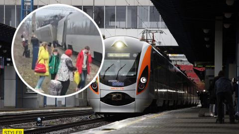 Возле Запорожье слетел с рельс поезд Интерсити: все подробности