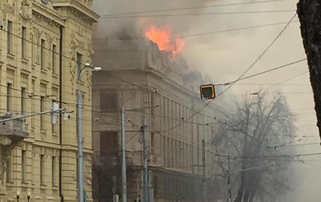 В словацком Кошице горело здание налоговой инспекции