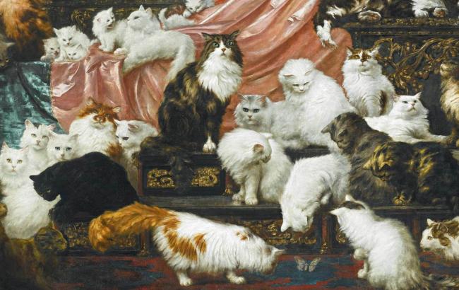 "Величайшую в мире картину с кошками" продали на аукционе за $826 000