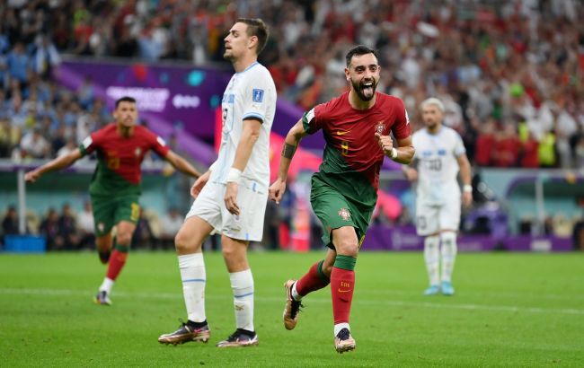 Португалия одолела сборную Уругвая в матче с акцией для Украины и вышла в плей-офф ЧМ-2022