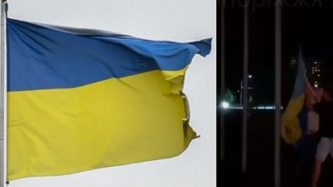 В Запорожье пьяные подростки сорвали флаг Украины: наказание вандалов сняли на видео