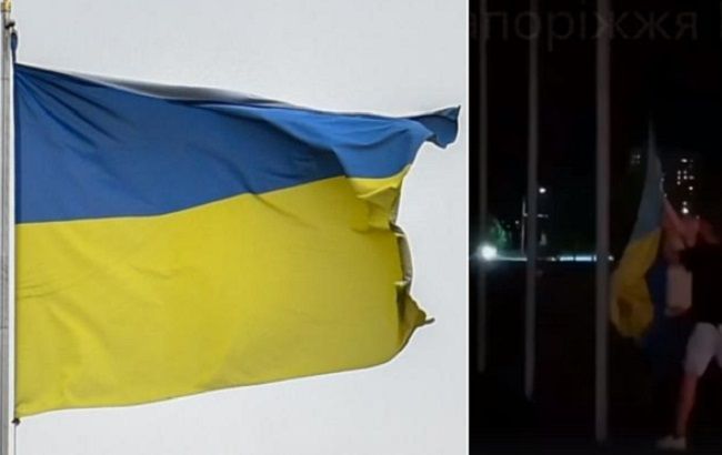 В Запорожье пьяные подростки сорвали флаг Украины: наказание вандалов сняли на видео
