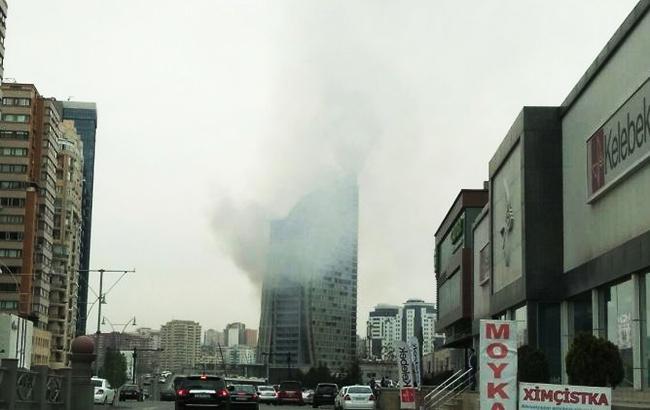 Пожар в высотном здании Trump Tower в Баку потушен