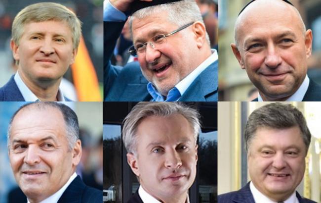 Рейтинг Forbes: Ахметов в минусе на $4,6 млрд, а у Порошенко плюс $100 млн