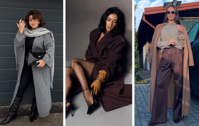 Теплое пальто на зиму: какие фасоны и тренды выбирают Злата Огневич, Кристина Горняк и жена Павлика