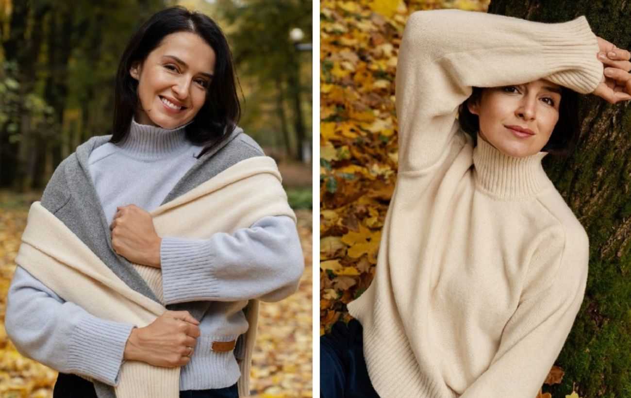 Тепло і модно: Валентина Хамайко показала ідеальні светри для зими