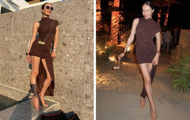 Бывшая Остапчука показала роскошный образ для вечеринки: платье всего за 590 грн