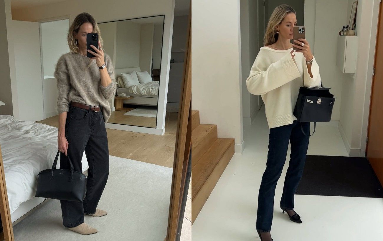Ідеальний дует: 5 стильних образів зі светрами та джинсами на зиму 2025