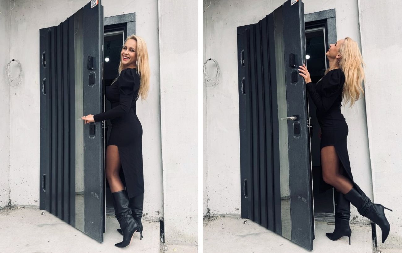 Чорна сукня та високі чоботи: Лілія Ребрик вразила стильним total black look