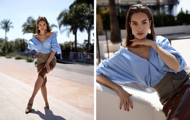 Элегантно и стильно: экс-жена Дмитрия Комарова показала трендовый образ с базовой рубашкой