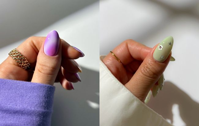 Френч, нігті з аурою і хвилями: стильні ідеї манікюру на травень 2025