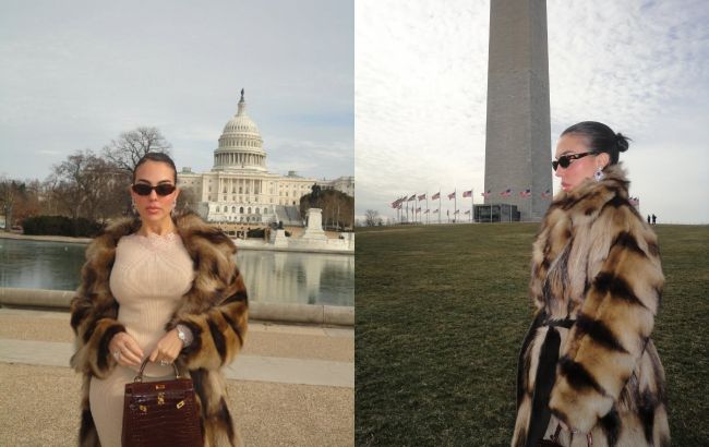 Как носить объемную шубу зимой: стильный "лук" невесты Роналду