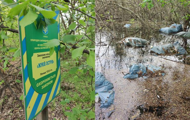 Жуков остров утопает в мусоре. Смотрите, во что в Киеве превратили природный заказник (фото)