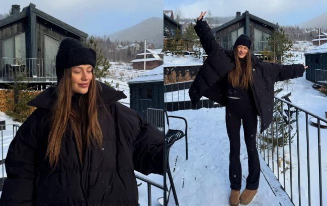 Пуховик оверсайз, ушанка и угги: модный образ победительницы "Холостяка"