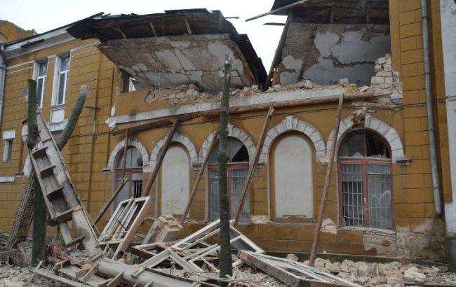 В Николаеве обрушилось здание школы фехтования Ольги Харлан