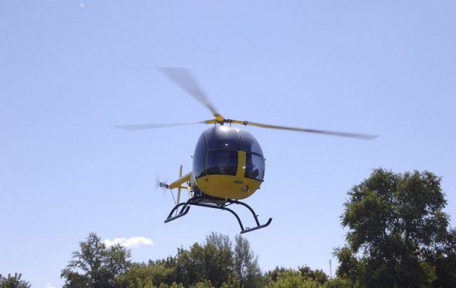 В Кременчуці під час навчального польоту впав вертоліт