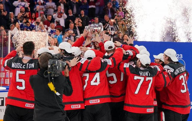 Канада разгромила сборную Германии в финале хоккейного ЧМ-2023: видео