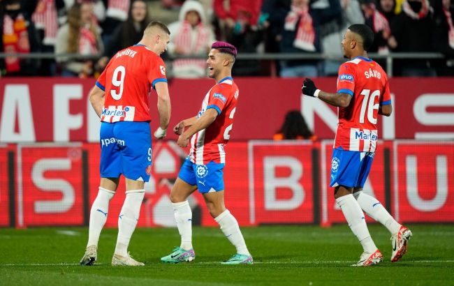 Украинец Довбик победным дублем вернул "Жироне" лидерство в Испании: видео