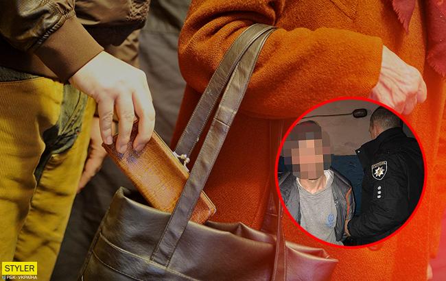 Відкрив сумку і вкрав гаманець: у Києві затримали іноземця за крадіжку в маршрутці