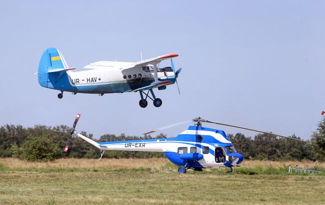 В Черкасской области арестовали два самолета и два вертолета коллаборантов из Крыма (фото)