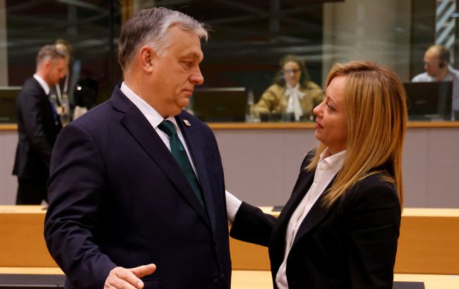 Лідери Італії та Франції проводили зустріч із Орбаном перед самітом ЄС: що відомо