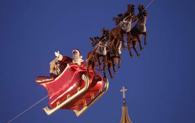 В сети началась "трансляция" полета Санта-Клауса