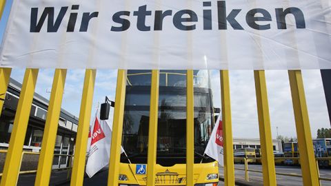 У Берліні страйкують працівники громадського транспорту