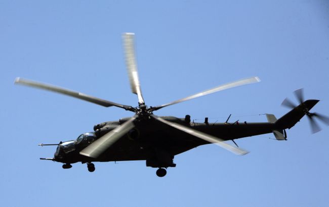 Украинские военные вчера уничтожили российский вертолет Ми-24 на Бахмутском направлении