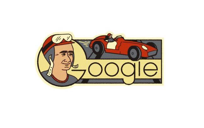 Google посвятил заставку Хуан-Мануэлю Фанхио