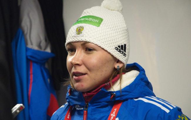 Российскую биатлонистку отстранили от всех соревнований