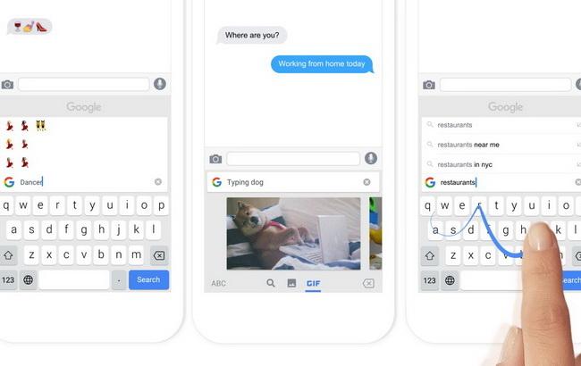 Google выпустил клавиатуру для iOS со встроенным поисковиком