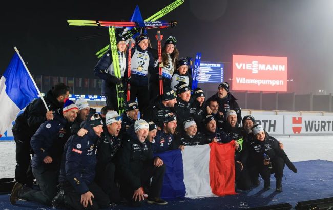 Франция победила в женской эстафете на ЧМ-2024, Украина замкнула топ-5