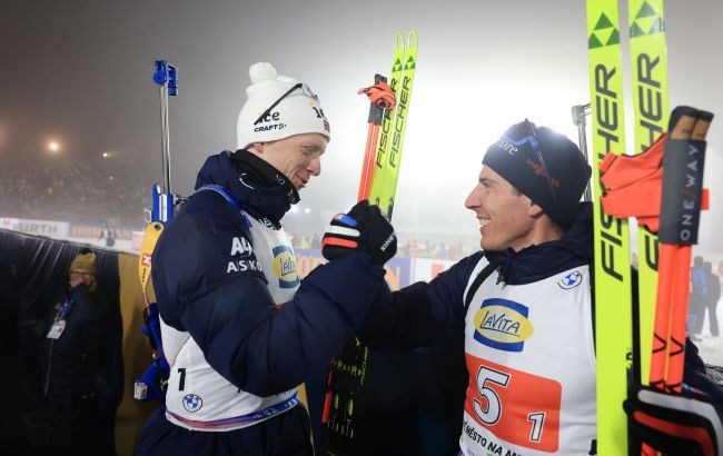 Сборная Франции выиграла смешанную эстафету на этапе Кубка мира, Украина потерпела фиаско