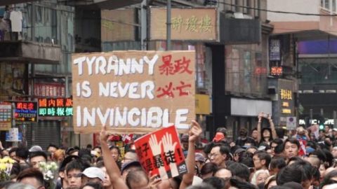 В Гонконге проходит очередная акция протеста