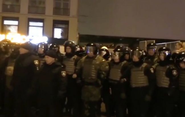 Столкновения в центре Киева: в полиции рассказали подробности