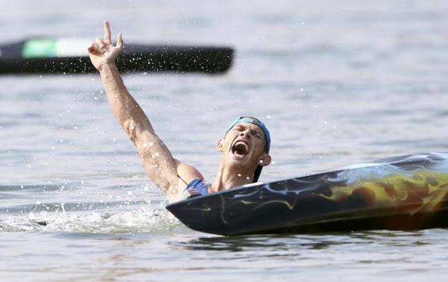Чебан выпал из каноэ, радуясь "золоту" Олимпиады
