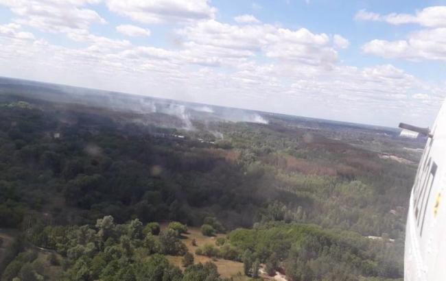 Площа пожежі у Чорнобилі зменшилася до 0,8 га, - ДСНС