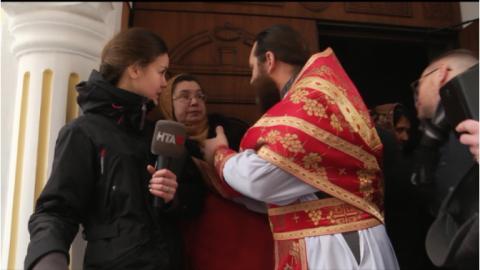 У Львівській області священик Московського Патріархату накинувся на журналістів