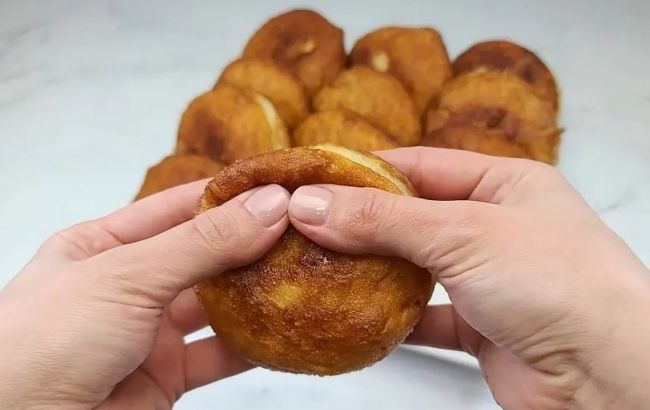 Гора ленивых пирожков из минимума ингредиентов: мягкие и нежные, как пух!