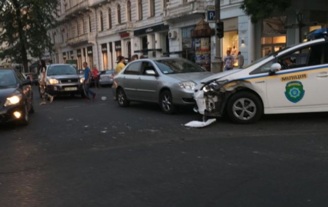 В Одесі патрульна машина потрапила в ДТП