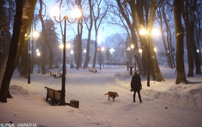 На востоке Украины выпало до 12 см снега