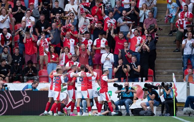 "Дніпро-1" розгромно програв "Славії" у кваліфікації Ліги Європи