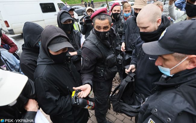 Митинги в Киеве: полиция задержала 8 человек