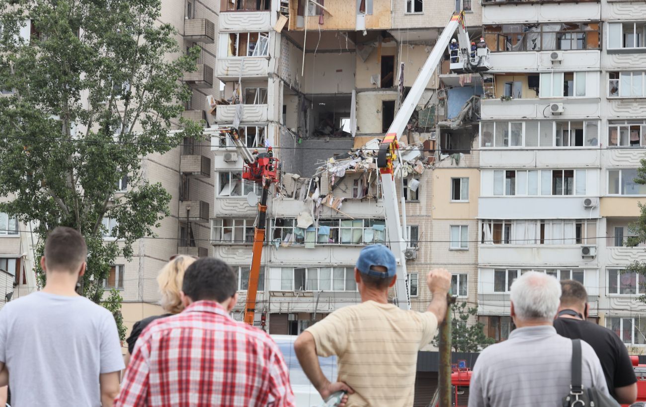 Киев дом взрыв