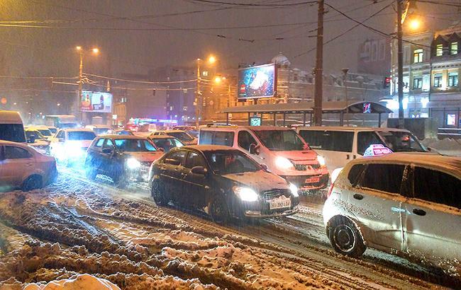 Пробки в Киеве достигли 7 баллов