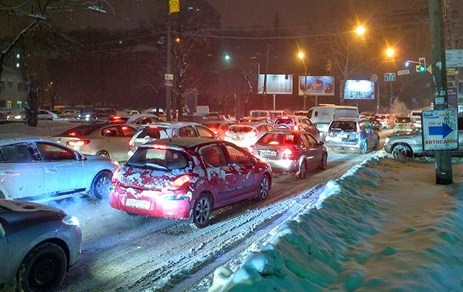 Пробки в Києві досягли 7 балів