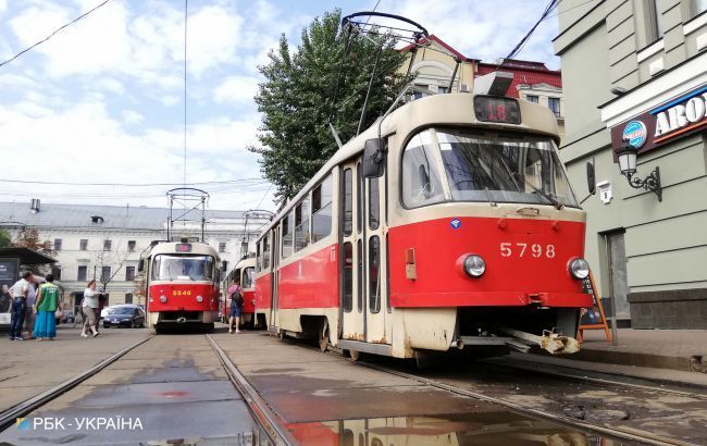 У Києві затримується рух трамваїв через погіршення погоди