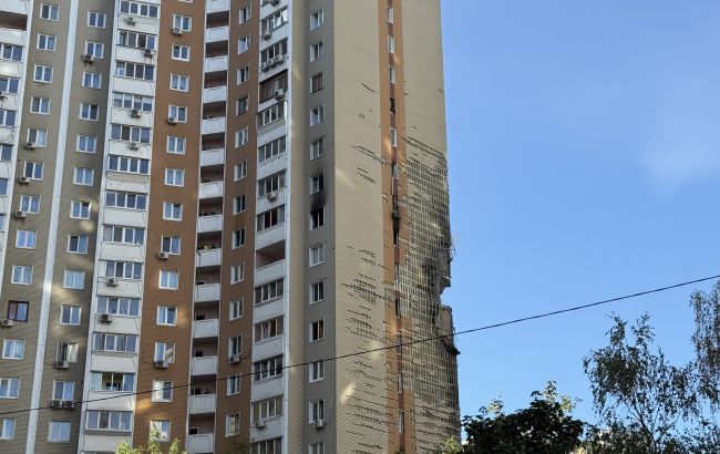 У Києві "приліт" у 22-поверховий будинок, є постраждалі