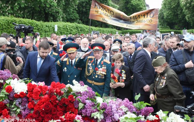 День победы в Киеве: как прошло 9 мая на улицах столицы (видео)