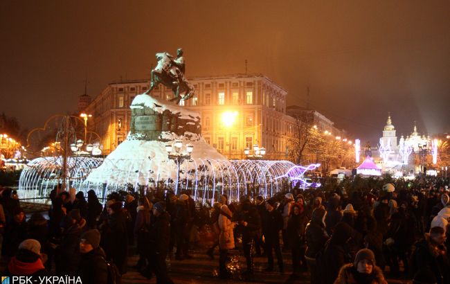 В новогоднюю ночь в центре Киева запретят движение